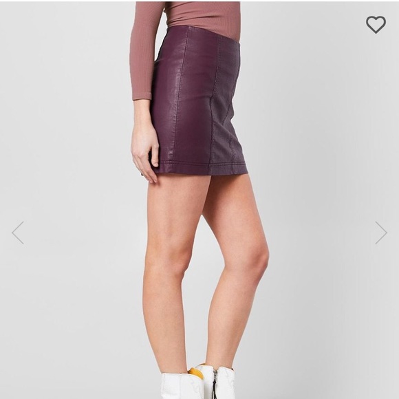 Free People Leather Skirt - Picture 3 of 6